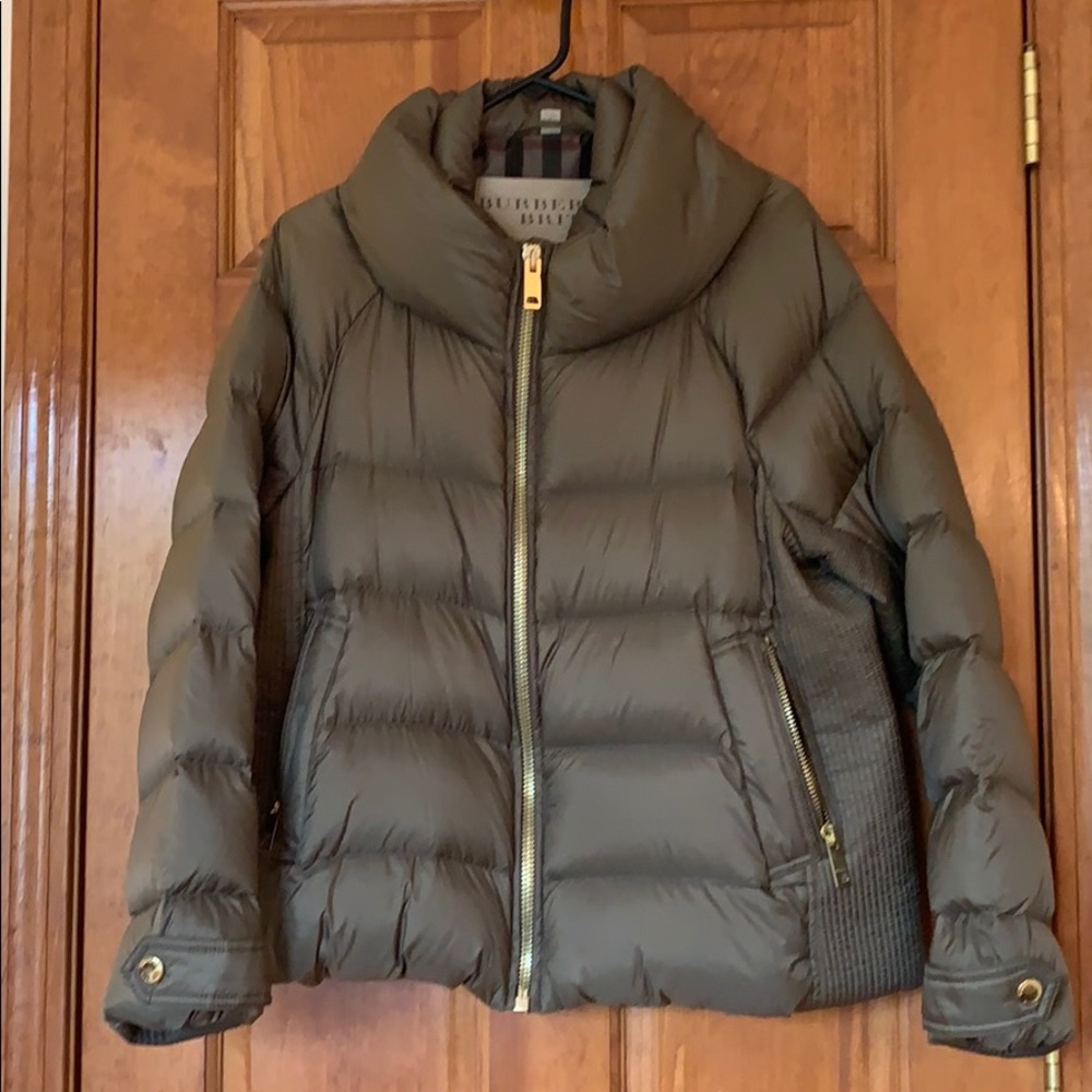 Burberry, short, down winter coat, XL